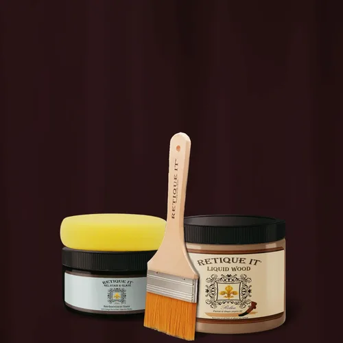 Miniatura 115 de Retique It Kit multiusos con acabado de madera - GO Beyond de madera falsa con imprimación a base de madera líquida pintable y tinte de gel - 60