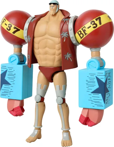 Miniatura 7 de BANDAI Figuras de una pieza Franky Figura de acción Figura articulada de 6.7 in con soporte de exhibición de accesorios Regalo de juguetes
