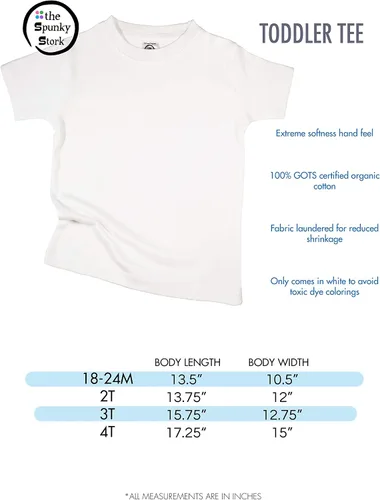 Miniatura 4 de The Spunky Stork Sweet Pea algodón orgánico niño camiseta