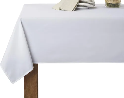 Miniatura 4 de Violet Linen Mantel metálico para hotel, forro de 52 x 70 pulgadas, rectangular, color plateado