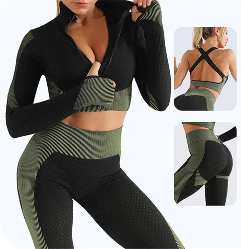 Miniatura 4 de Ropa de yoga de secado rápido de tallas grandes para mujer, ropa de fitness de manga larga, tops de ejercicio, fitness, yoga y entrenamiento