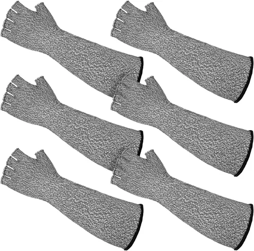 Miniatura 8 de JenPen 3 Pairs Protective Arm Sleeves Arm Protectors for Thin Skin and Bruising Cut Resistant Sleeve Level 5 Burn Protection