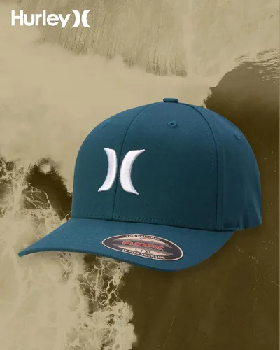 Miniatura 77 de Hurley Gorra de béisbol para hombre - Flexfit - Gorras de béisbol ajustadas para hombre (tamaños: S-XL)