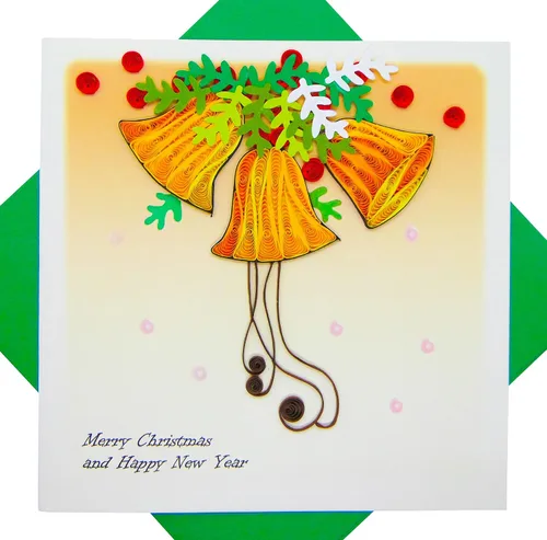 Miniatura 6 de Globo de nieve de Navidad, tarjeta de Navidad con filigrana - Arte único dedicado hecho a mano, tarjeta de felicitación de diseño para toda ocasión