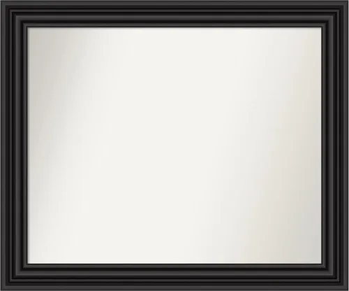 Miniatura 61 de Amanti Art Espejo personalizado, espejo de baño negro puente, espejo de pared o espejo de tocador de baño sobre el fregadero (26 x 26 pulgadas)