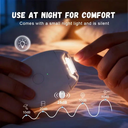 Miniatura 6 de Amoladora de uñas automática universal, portátil 3 en 1 con luz LED y 3 velocidades, cortador automático de uñas y recortador de pulido para toda