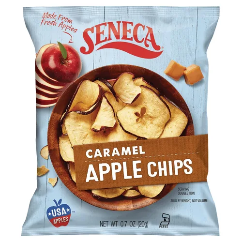 Miniatura 6 de Seneca Chips de manzana de caramelo Hecho de manzanas frescas 100% manzanas rojas deliciosas Huertos de Yakima Valley Perfección de manzana