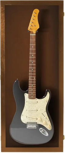 Miniatura 21 de PENNZONI Vitrina para guitarra eléctrica, estuche acrílico para guitarra eléctrica, soporte de pared, estuche de pared para guitarra hecha de marco