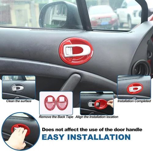 Miniatura 5 de Sekhyna Tazón para manija interior de puerta de ABS compatible con Mitsubishi Eclipse 2006-2011, manija interior izquierda y derecha, tazón, ABS