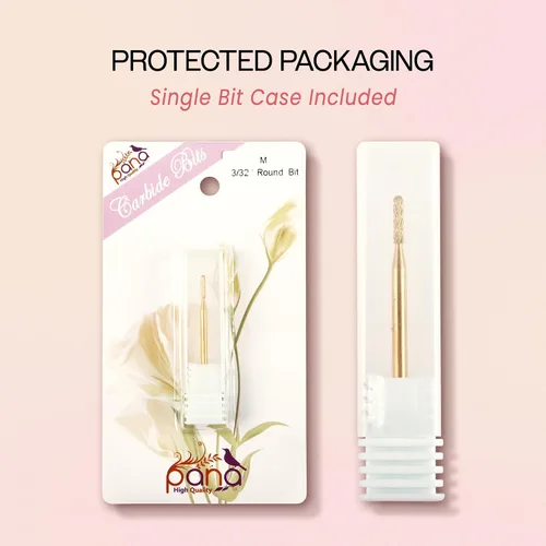 Miniatura 6 de PANA - Broca de carburo de 3/32" para limpieza de cutículas de uñas, para eliminar piel muerta, quitar esmalte en gel y acrílico, limpiador debajo