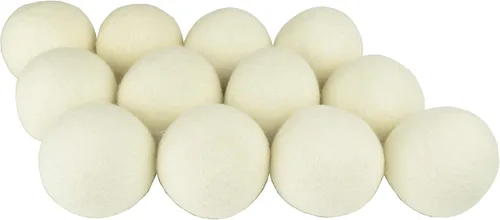 Miniatura 7 de Bolas de secado de lana de tamaño XL, suavizante de tela natural y lana de Nueva Zelanda 100% orgánica, reducen las arrugas y ahorran tiempo