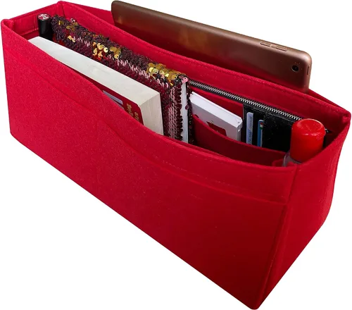 Miniatura 7 de Purse Organizer for Odeon Bag, Lv Odeon PM Purse Organizer, Bag Organizer for Lv Odeon MM, Handmade 2mm Premium Felt Snug Sturdy Gold Zipper