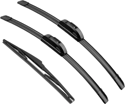 Miniatura 8 de Limpiaparabrisas Premium de 21" + 19" para Parabrisas, Todas las Estaciones, Duraderas, Estables y Silenciosas, Láminas Limpiaparabrisas