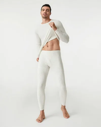 Miniatura 3 de LAPASA Men's Thermal Underwear Set Cotton Waffle Top Long Sleeve Long Johns Base Layer Shirt & Bottom Cold Weather M60