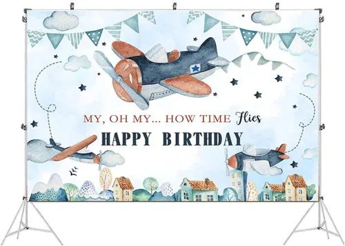 Miniatura 3 de Telón de fondo de viaje que espera la aventura para niño de primer cumpleaños, baby shower, decoración de fiesta, pancarta de aventura comienza