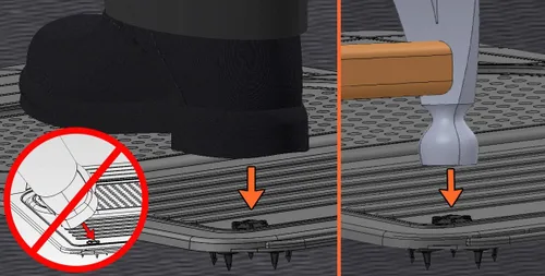 Miniatura 8 de Eagle Klaw Clips 2.0 para alfombrillas de piso (4 juegos) para alfombrillas de automóvil y forros de suelo, accesorios de automóvil fabricados