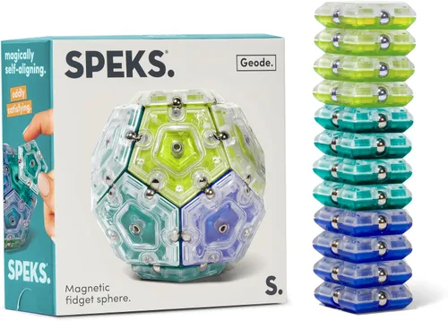 Miniatura 19 de Speks Geode - Juguete magnético antiestrés, juguete de escritorio sensorial para adultos y adolescentes de 14 años en adelante, regalo