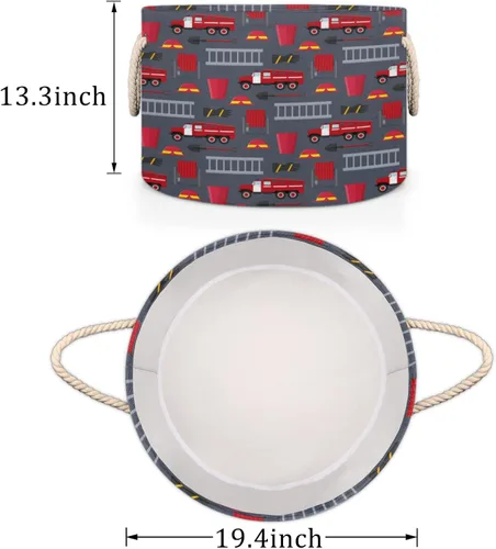 Miniatura 3 de Cesta de almacenamiento redonda grande de béisbol, canasta de almacenamiento circular plegable para béisbol, con asa para niños, manta de juguetes