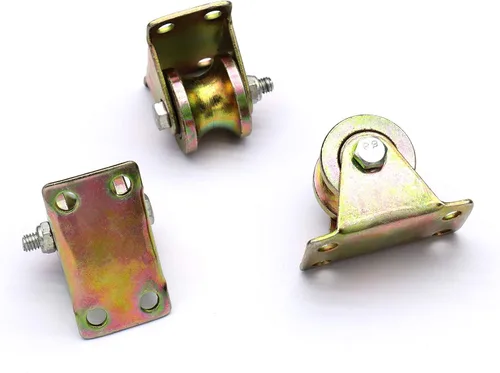 Miniatura 2 de 4 piezas de rueda de pista de ranura en U de 1.2 pulgadas, rodillo de puerta corredera, para puertas correderas de oruga, carros mecánicos y banco