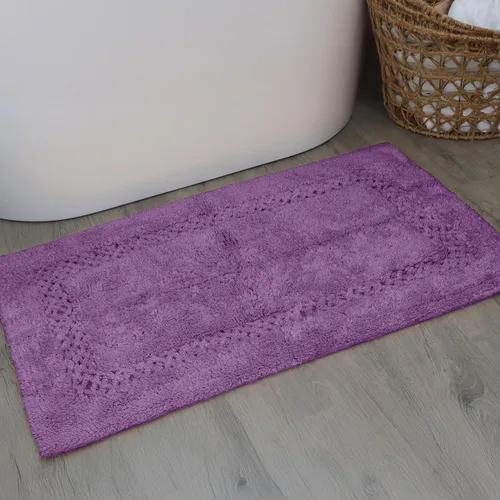 Miniatura 114 de Home Weavers Classy - Juego de alfombras de baño 100 % algodón, decoración de baño, lavable, extrasuave y absorbente, tapete de cocina, juego de Aqua
