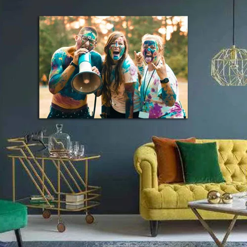 Miniatura 3 de SIGNFORD Papel de pared personalizado pequeño autoadhesivo mural de pared personalizado con fotos de fiesta, decoración de pared extraíble