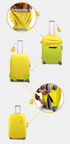 Miniatura 3 de Bigcardesigns Fundas protectoras de equipaje de viaje para maleta elástica de 18"-30", Floral 4