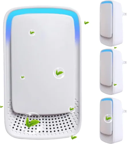 Ionizadores de aire enchufables para el hogar, paquete de 4, purificador de aire de iones negativos para el hogar, dormitorio, oficina, sala de