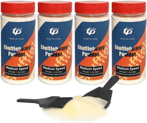 Miniatura 8 de Shuffleboard Sand Wax High/Medium Speed Shuffleboard Powder Set, Shuffleboard Sand with Mini Brush Set