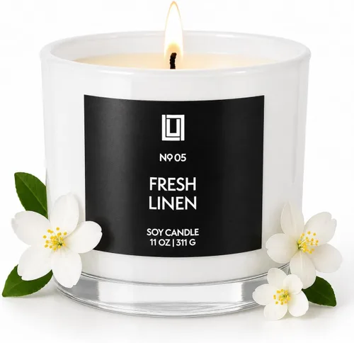 Miniatura 105 de Lulu Candles After Dark - Vela perfumada en tarro de soja de lujo de teca y caoba, vertida a mano en los Estados Unidos, Velas altamente perfumadas