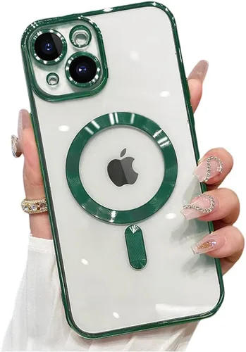 Miniatura 51 de Funda magnética para iPhone 12 Pro Max transparente compatible con MagSafe Funda protectora de lente de cámara integrada para iPhone 12 Pro Max