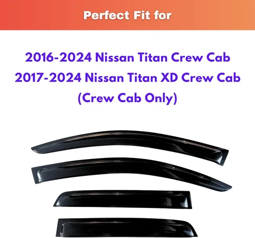 Miniatura 241 de KPY Visor de ventana compatible con Kia Soul 2009-2013, Protector contra lluvia de 4 unidades, deflectores de ventilación de ventana lateral