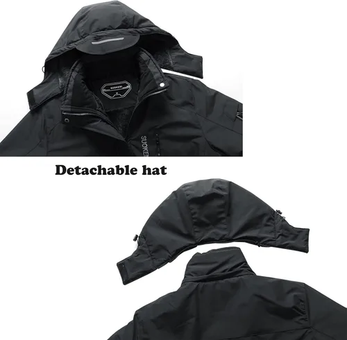 Miniatura 4 de Chaqueta de esquí impermeable para mujer con capucha