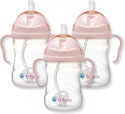 Miniatura 31 de b.box Vaso para sorber con popote pesado. Bebe desde cualquier ángulo, a prueba de fugas, a prueba de derrames, fácil agarre. Sin BPA, apto
