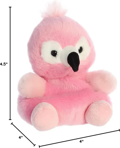 Miniatura 6 de Aurora® Adorable Palm Pals™ Pinky Flamingo™ Animal de peluche, diversión de bolsillo, juego sobre la marcha, rosa, 5 pulgadas