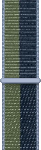 Miniatura 2 de Correa para Apple Watch - Bucle deportivo (41mm) - Azul abismo/Verde musgo - Regular