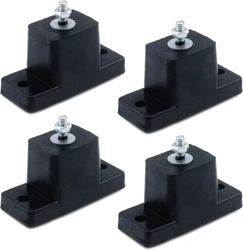 Miniatura 7 de Quluxe 4 piezas de tacos de goma amortiguadores y vibraciones aisladores para mini bombas de calor/agua divididas, compresores de aire, motores