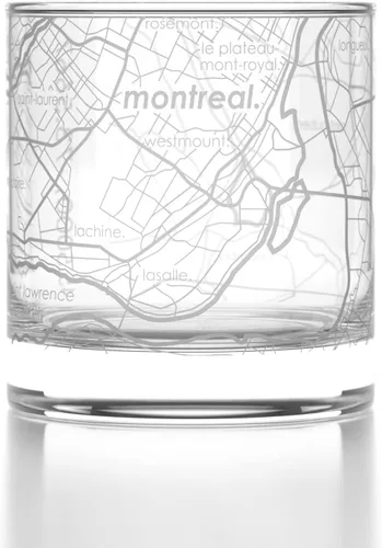Miniatura 3 de Well Told Vaso de whisky grabado de la ciudad de Brasil de Río de Janeiro - Grabado con mapa de la ciudad de Río de Janeiro - Regalo para los Rio