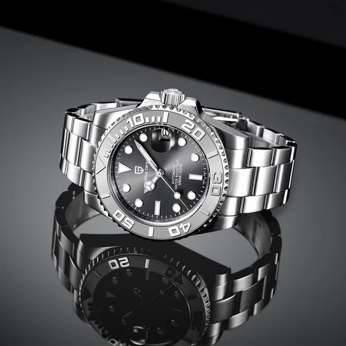 Miniatura 6 de Pagani Design 1651 - Reloj de pulsera para hombre, mecánico automático, movimiento NH35, 328.1 ft, resistente al agua, cristal de zafiro, bisel