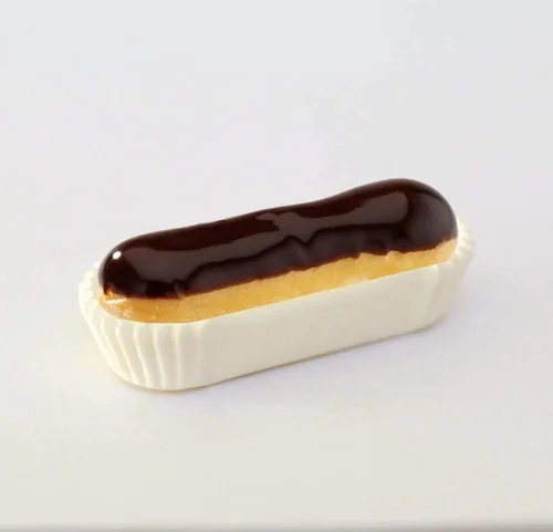 Miniatura 2 de Pastry Chef's Boutique Vasos de caramelo Eclair ovalados de papel largo - 200 piezas - Marrón