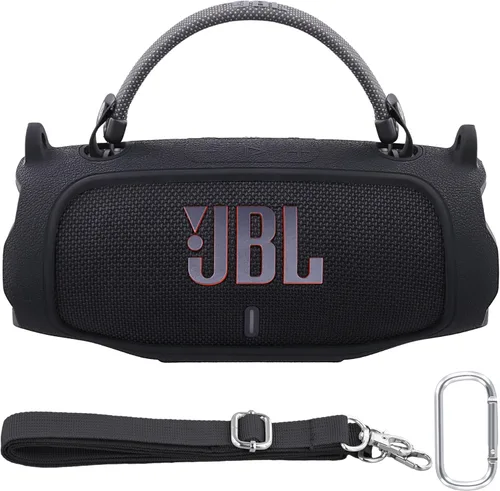 Miniatura 17 de Funda de silicona compatible con JBL Charge 5 Altavoz Bluetooth portátil impermeable (Cubierta de silicona rosa)