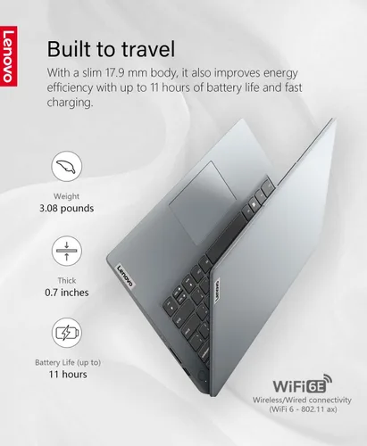 Miniatura 6 de Lenovo IdeaPad 1 14 - Computadora portátil, pantalla HD de 14.0 pulgadas (1366 x 768), Intel Celeron N4020, 4 GB de RAM, 256 GB de almacenamiento