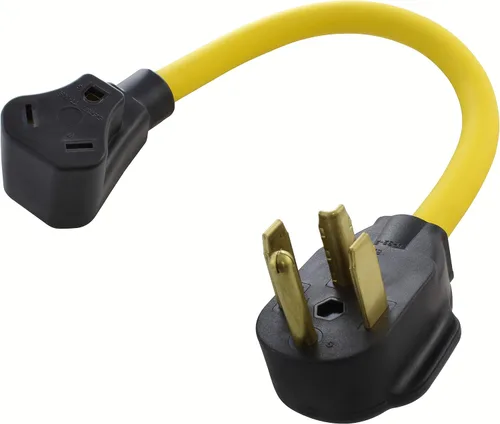 Miniatura 26 de AC WORKS Generador a adaptador RV de 30 amperios (L5-20 20A 3 clavijas de bloqueo compacto) Amarillo