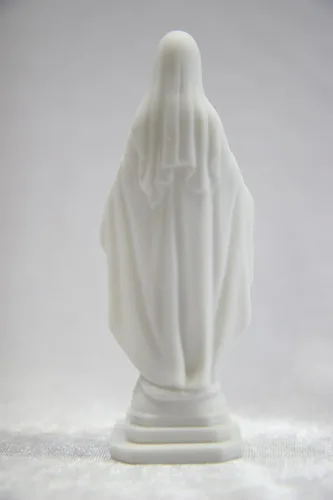 Miniatura 4 de Vittoria Collection Figura de escultura católica de Virgen María de Nuestra Señora de Gracia de 4 1/4 pulgadas, hecha en Italia