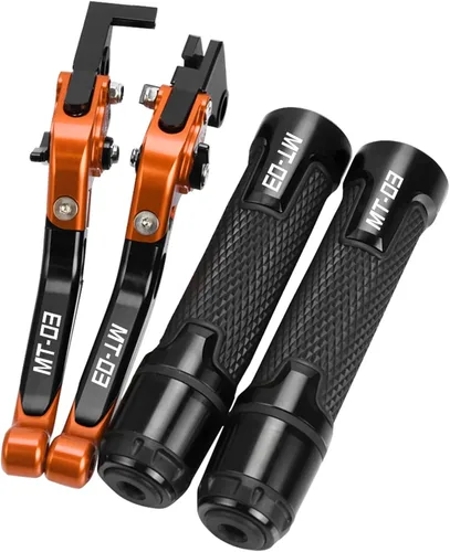 Palancas de embrague de freno extensibles ajustables para motocicleta para Yamaha MT03 MT-03 2015 2016 2017 2018 2019 2020 (color : B)