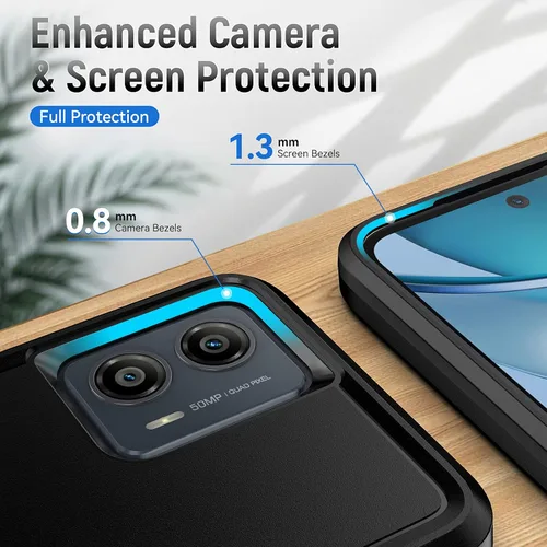 Miniatura 5 de Funda para Moto G 5G 2023, con Protector de Pantalla [Probado contra Caídas de Grado Militar] Funda Protectora de Servicio Pesado Resistente Rugosa