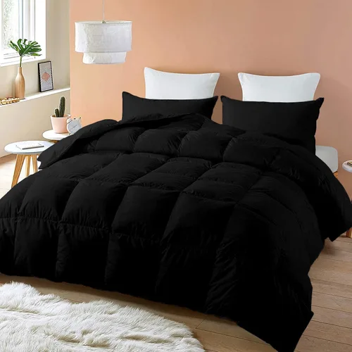 Miniatura 17 de SLEEP-NEST Edredón Queen de gran tamaño de 98 x 98 pulgadas, relleno de edredón alternativo de plumón de lujo para todas las estaciones, juego de 3