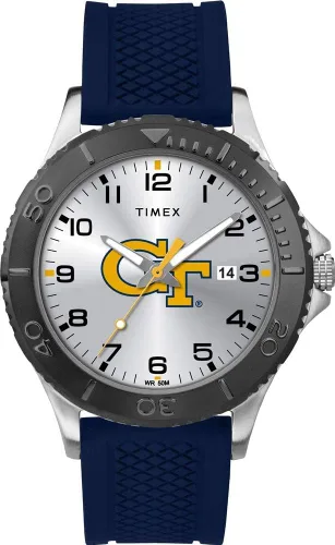 Miniatura 27 de Timex Tribute Men's Collegiate Gamer 42mm Watch – Georgia Bulldogs with Black Silicone Strap Oklahoma Sooners