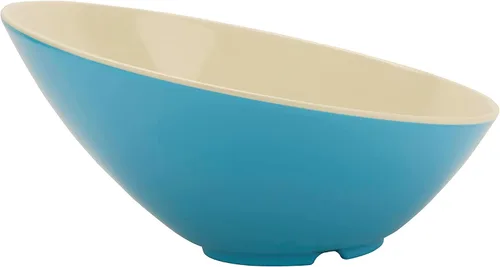Miniatura 43 de G.E.T. B-792-W - Cuenco en ángulo para servir en cascada para ensaladas, arroz y postre, 24 onzas / 9.25 pulgadas, color blanco