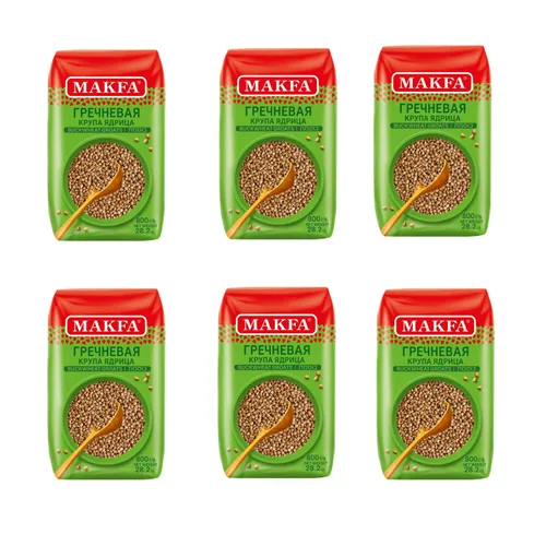 Miniatura 3 de Makfa Granos orgánicos de trigo sarraceno 28.2 onzas / 28.22 oz - Kasha / Gachas de avena. Hecho en Rusia