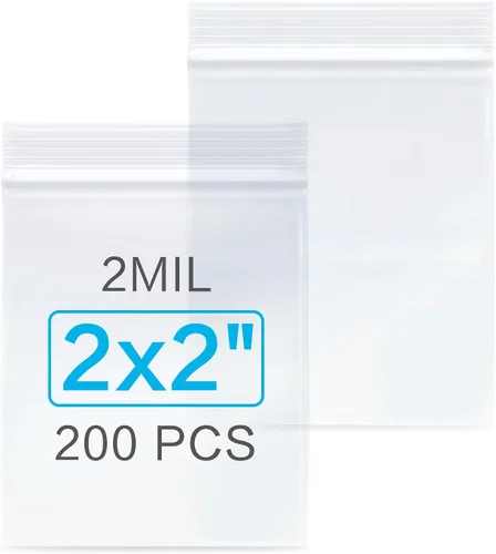 Miniatura 9 de 400 piezas de bolsas de plástico, bolsas de joyería de 3 x 4 pulgadas de 2 mil, bolsa pequeña transparente con cremallera, bolsa con cremallera